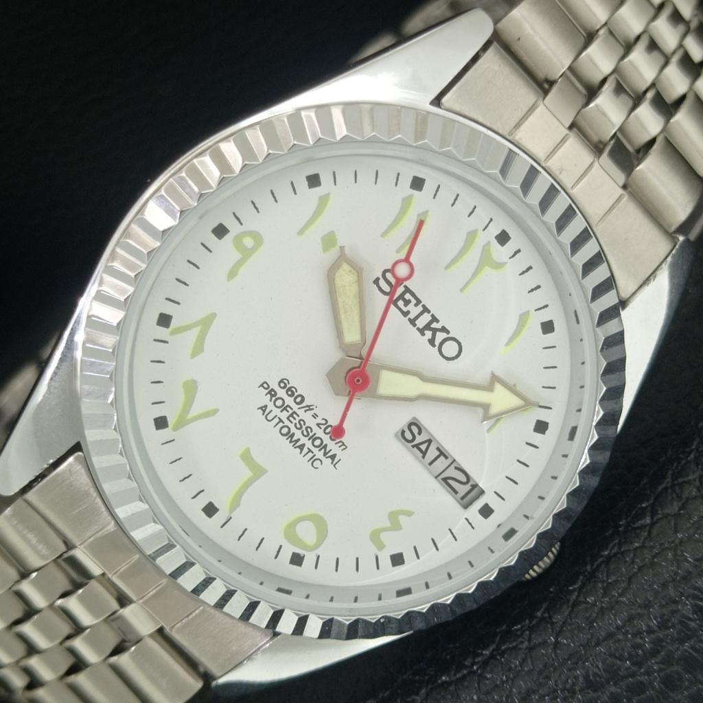 ВИНТАЖНЫЕ ОТРЕМОНТИРОВАННЫЕ МУЖСКИЕ АВТОМАТИЧЕСКИЕ ЧАСЫ SEIKO 6309A ЯПОНИЯ БЕЛЫЙ ЦИФЕРБЛАТ a442563-1