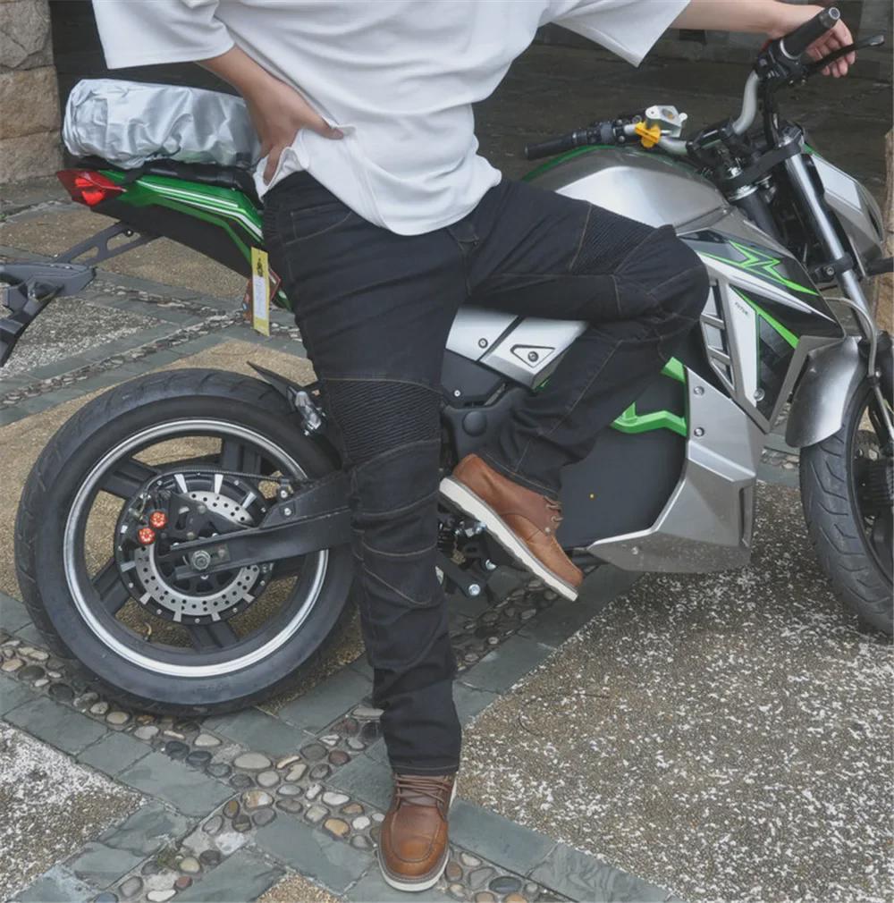 Unisex Motorcycle Racing Denim Pants with Protective Gear