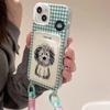 Lanyard Card Holder Mobile Phone Case Line Puppy Domestic Android for For Huawei NOVA for Honor 90 Creative Internet Celebrity Case