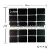 Waterproof Black Matte Erasable Glass Bottle Labels - Self-Adhesive Blackboard Stickers