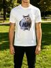 Funny Confused Huh Cat Meme Pattern Front Graphic Print Unisexs Crew Neck Short Sleeve Tee Casual Daily Soft Basic Wear Top