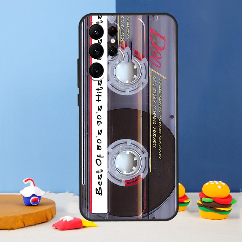 Ретро чехол-кассета 90-х для Samsung Galaxy S25 Ultra S9 S10 S20 S22 S21 FE S23 Plus S24 Ultra