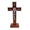 24 см распятие настенное христианское церковное украшение антикварная статуя Иисуса религиозный стиль настольное украшение