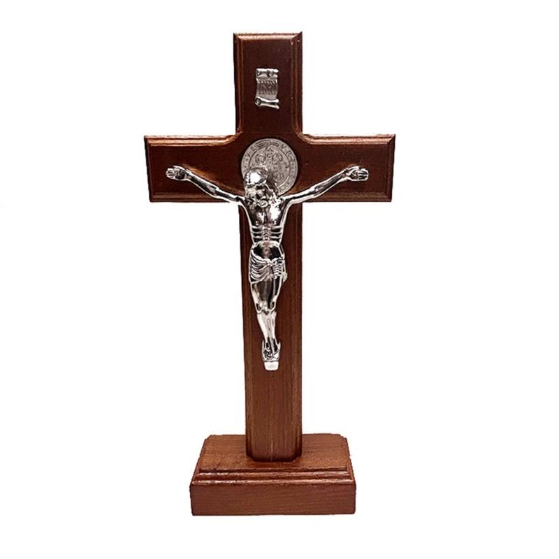24 см распятие настенное христианское церковное украшение антикварная статуя Иисуса религиозный стиль настольное украшение