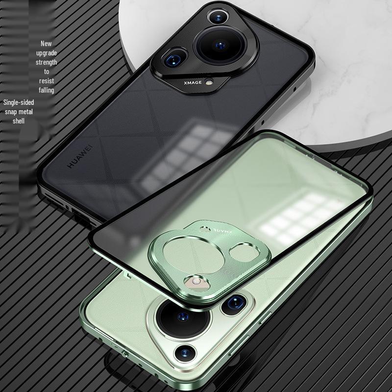 Чехол для телефона Huawei Pura70 Pro с металлическим каркасом, матовой задней панелью на защелках, для P80 Ultra