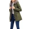 Women's Plus Velvet Hooded Collar Winter Mid-length Warm Coat Large Size Loose And Comfortable Cotton Jacket