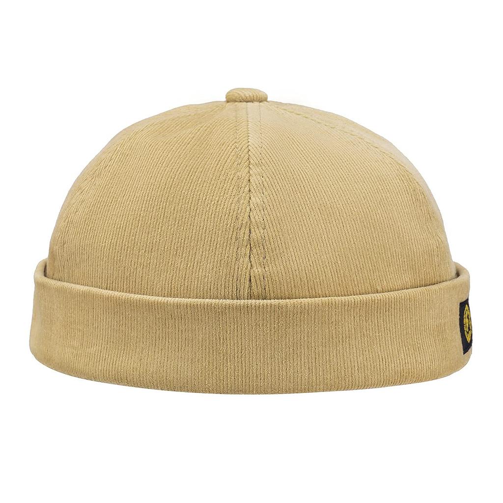 Clape Summer Roll Brimless Cotton Sag Stylish Classic Foldable Round Solid Unique Smaller Face Outdoor Men's Fisherman's Cap, Cap, Cap, Shape, Color,