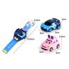 1 Set Mini Car Toy with Protective Cover Cartoon Shape Creative Miniature Anti-interference Drift Toy Rechargeable Watch Remote Control Racing Car Toy
