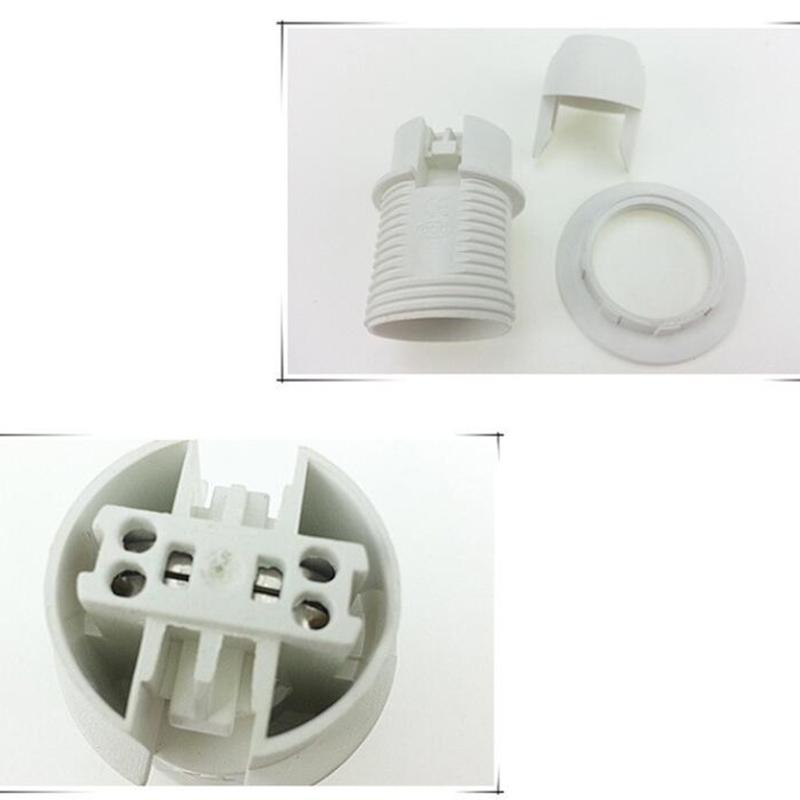 Мини-винт E14 M10 цоколь для лампочки держатель подвесной патрон абажур воротник 220 В 110 В черный/белый