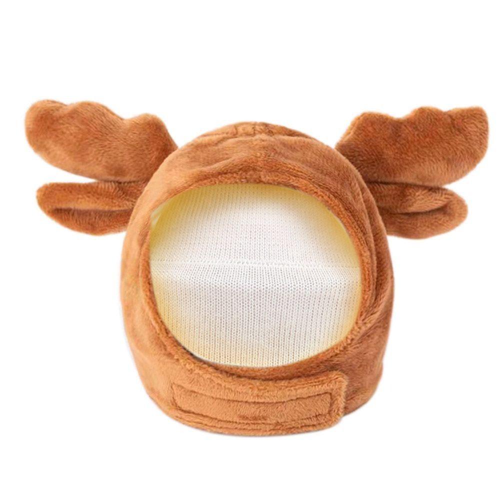 Короткий плюшевый головной убор для питомца, косплей-костюм, шапочка для щенка, милый головной убор для кошки
