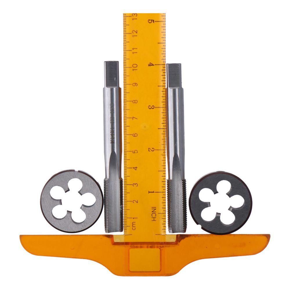 Набор метрических плашек и метчиков M16 x 1,5 мм  Прост в использовании   для ремонта резьбы гаек, винтов и болтов