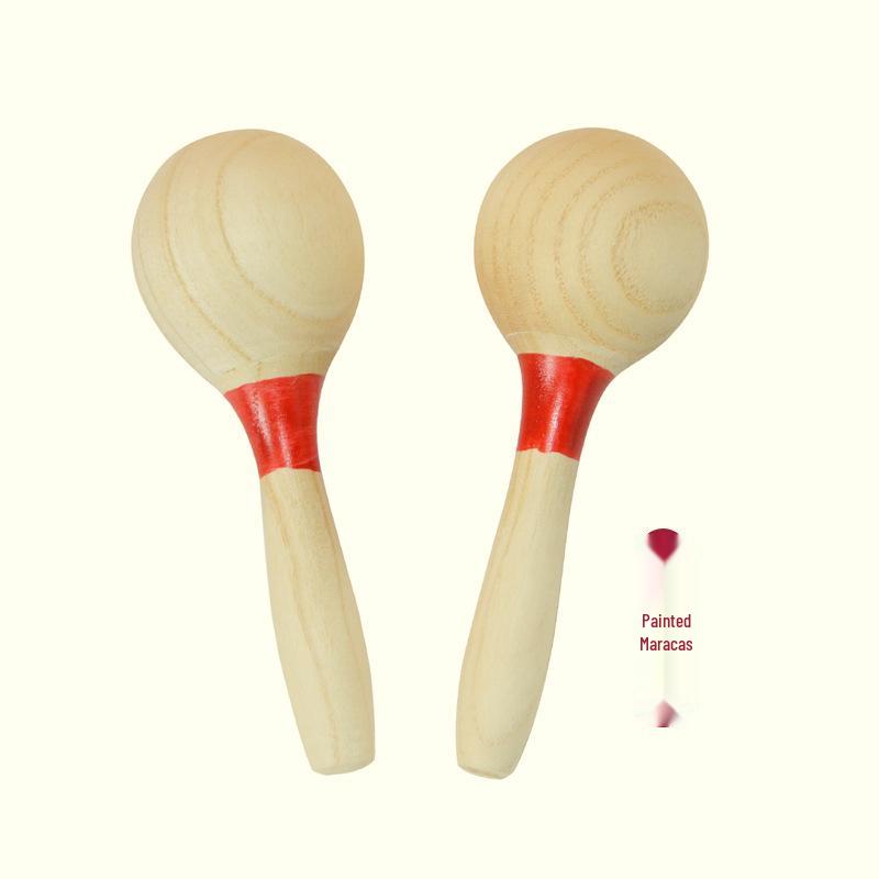 Детские музыкальные инструменты Орфа: Треугольник, Кастаньеты, Маракасы, Бубен, Деревянные бруски, Тарелки