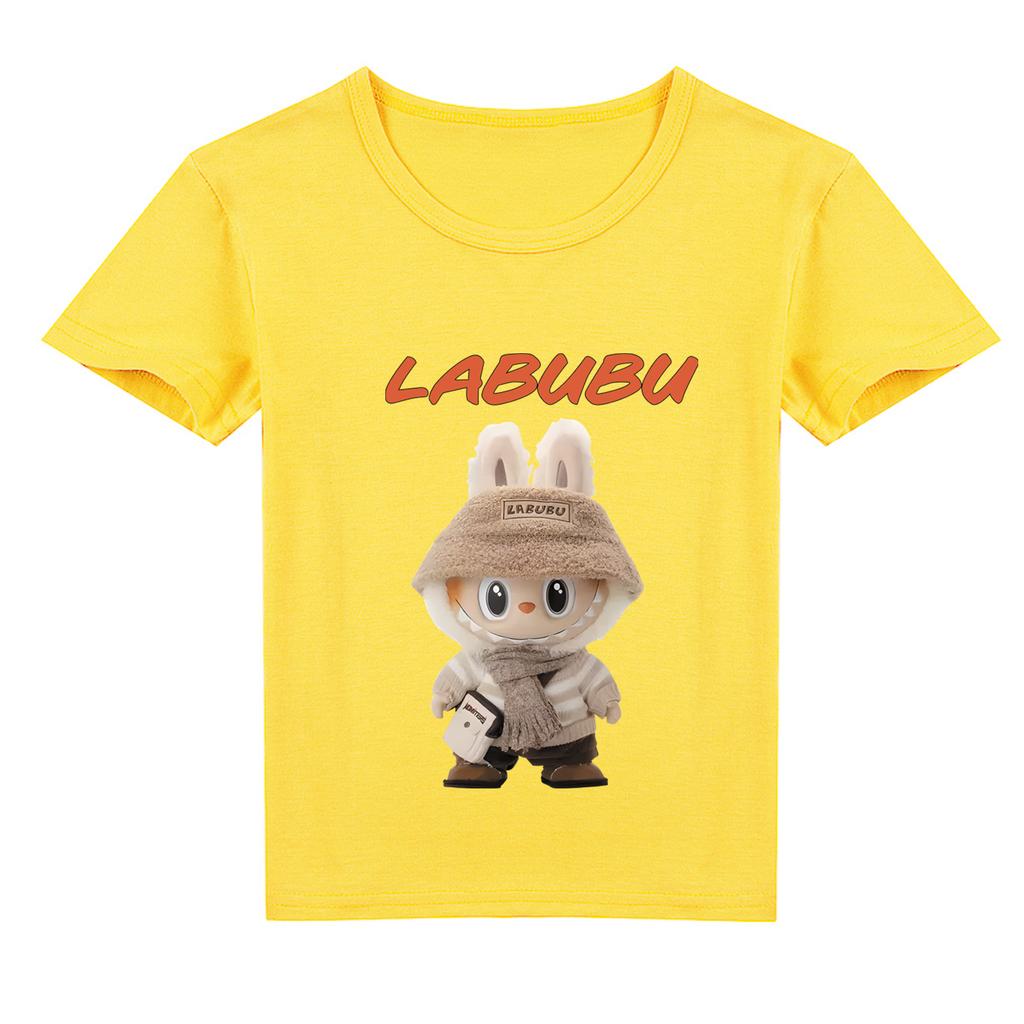 Kids 2D Tee Labubu T-shirt Children Short-sleeved