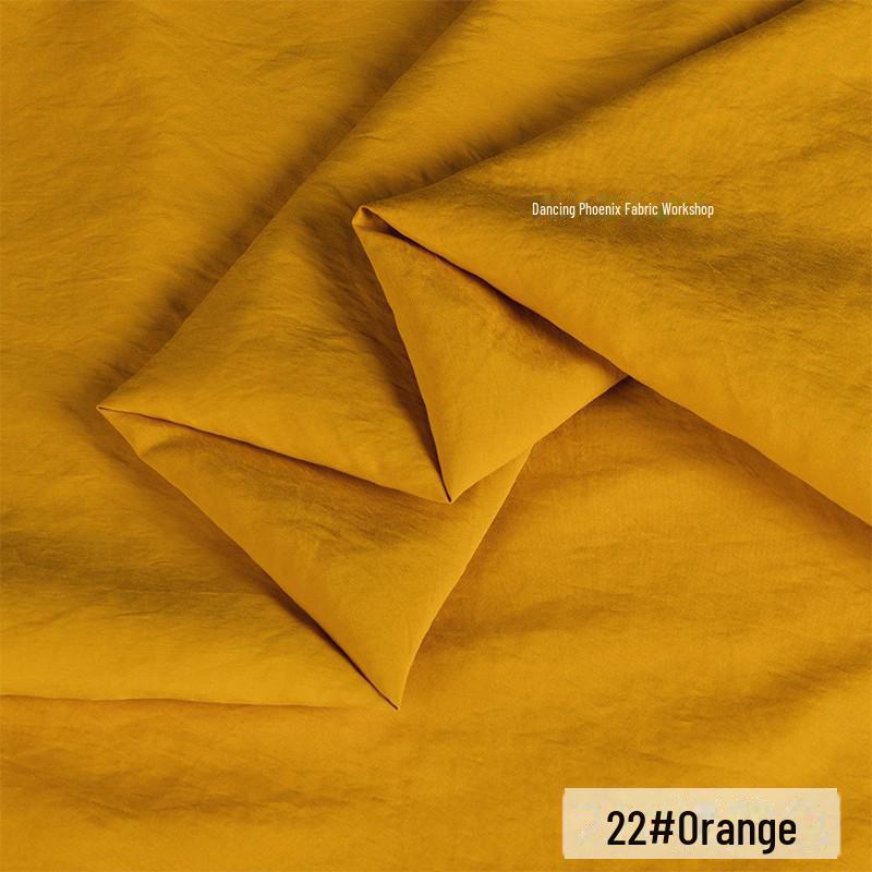 Ретро-песочная матовая медно-аммиачная шелковая ткань - неэластичный материал для верха/юбки Hazy Frost