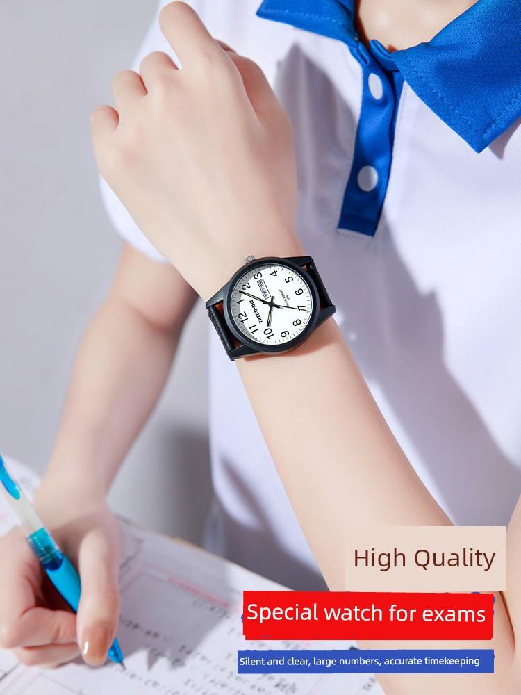 Exam-Specific Watch for Boys, Suitable for Junior High School Students, High School Students Living on Campus, Only Shows the Time, for Teenagers