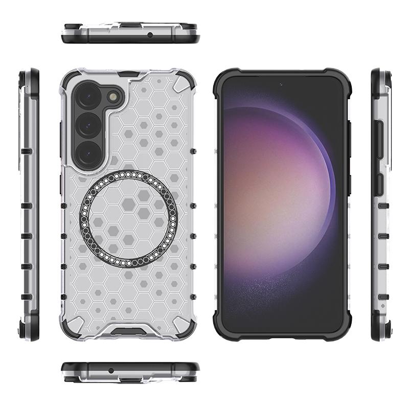 Для Samsung Galaxy S23 Plus 5g Магнитное кольцо задняя крышка телефона чехол Magsafe кольцо беспроводная зарядка объектив защита противоударные чехлы