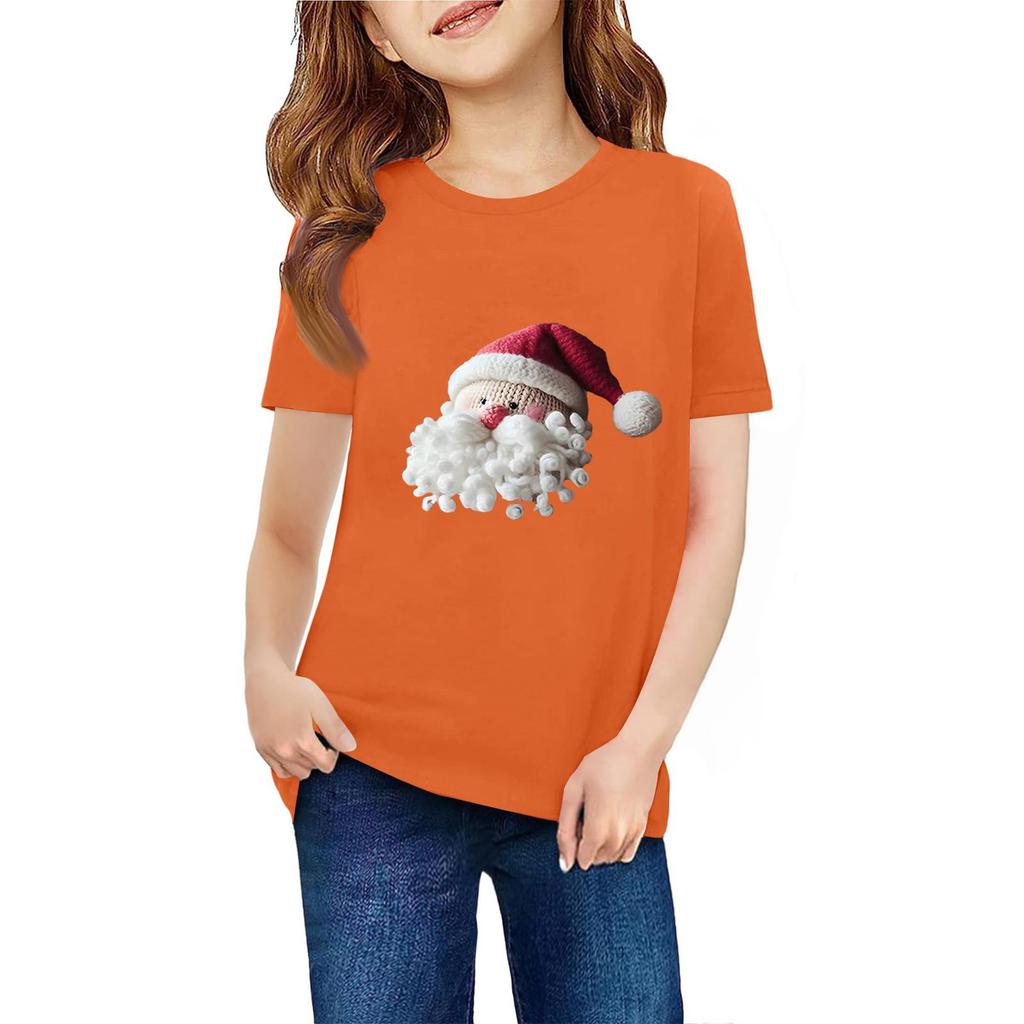 Children's Short Sleeve Neck T-Shirt Animal Print Daily Casual Top