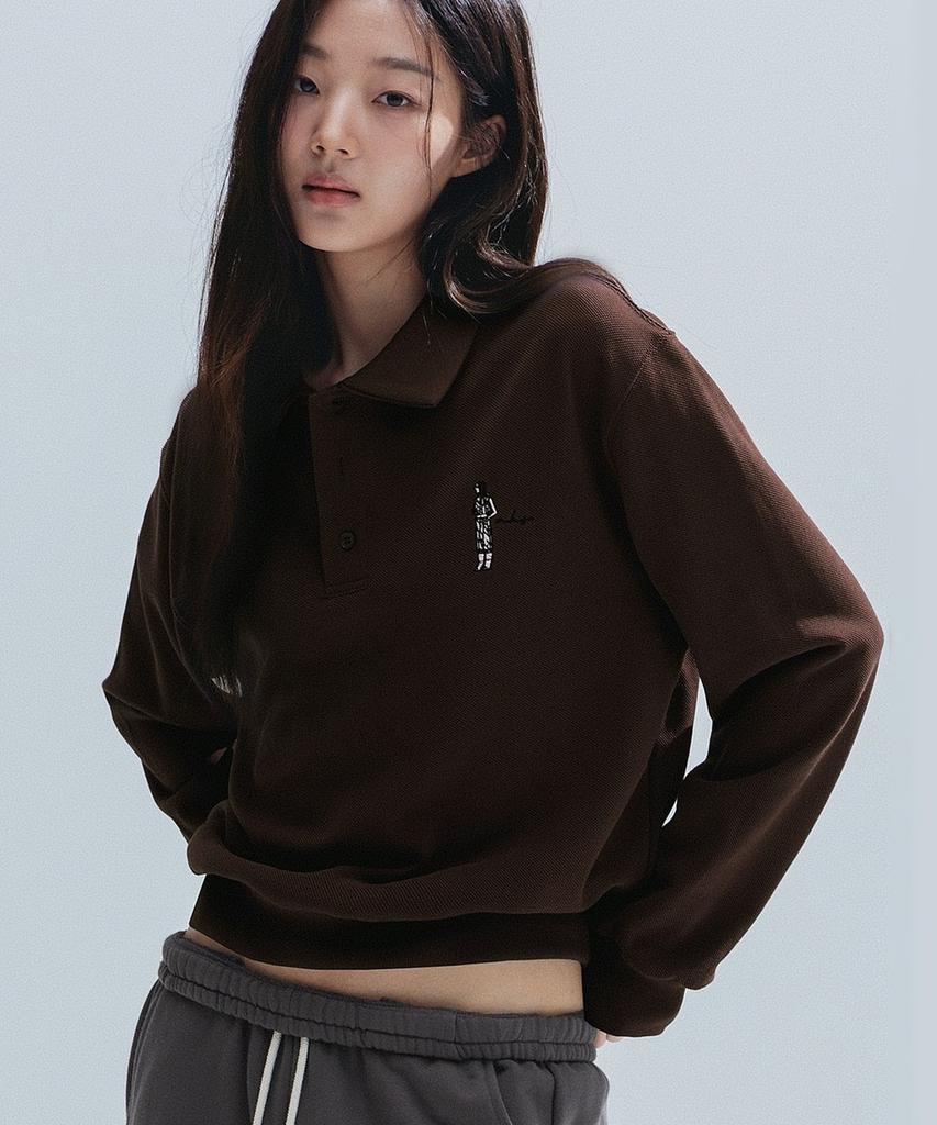 ANNEHEARTS Свитшот Color Block Pk_Коричневый