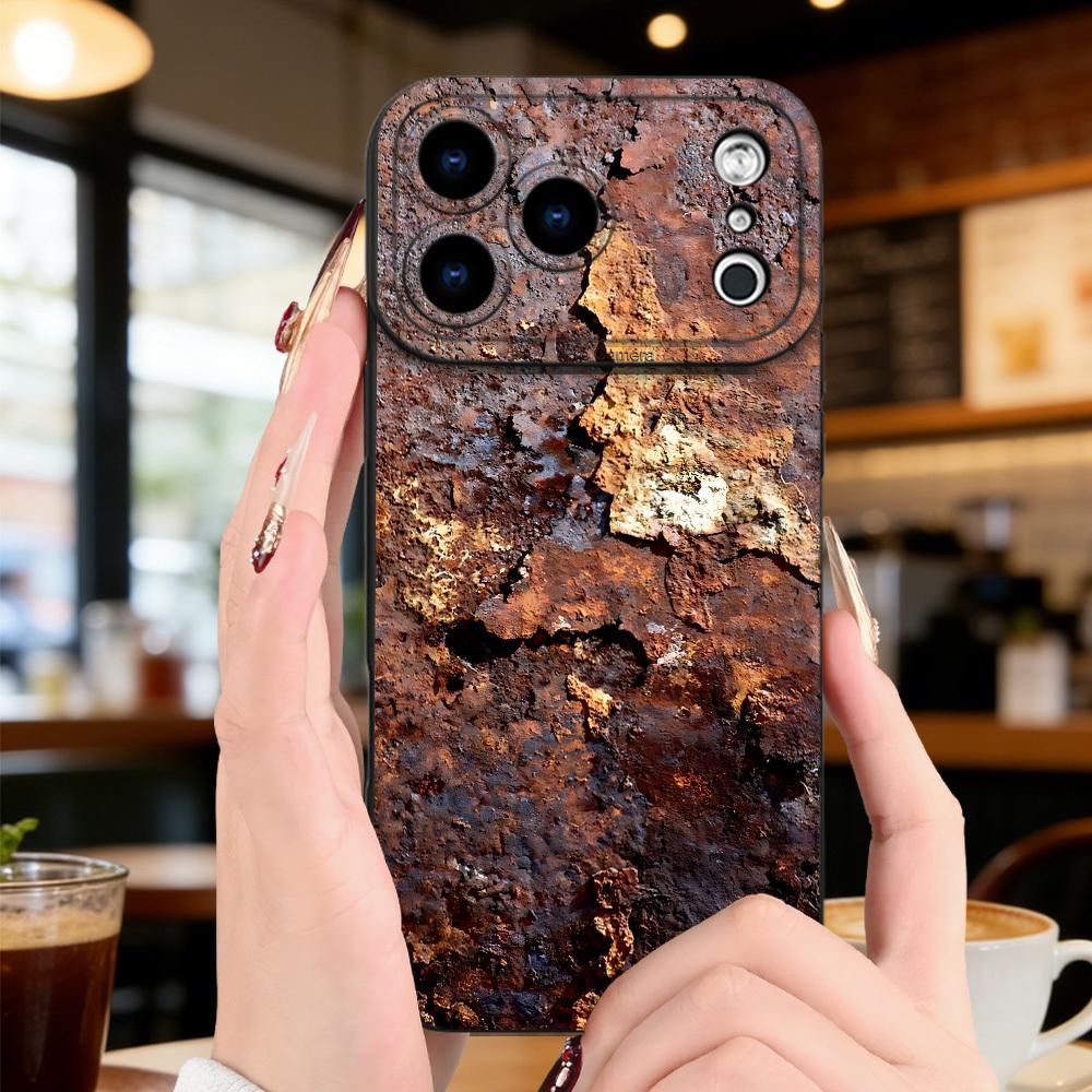 Ретро Металл Ржавый Узор Печатный Чехол для Телефона для Samsung S26 Ultra Fundas Galaxy S25 S24 S23 S22 S21 S20 FE A55 A35 A15 A54 Чехол