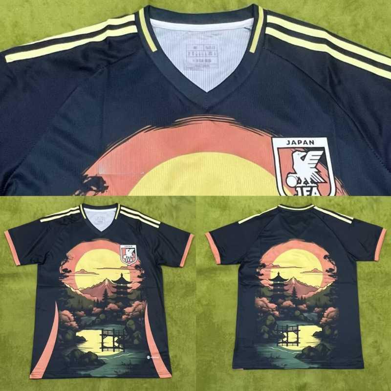 Japan Y3 National Team Edition Football Jersey Anime Print Short Sleeve Men Cycling Sports