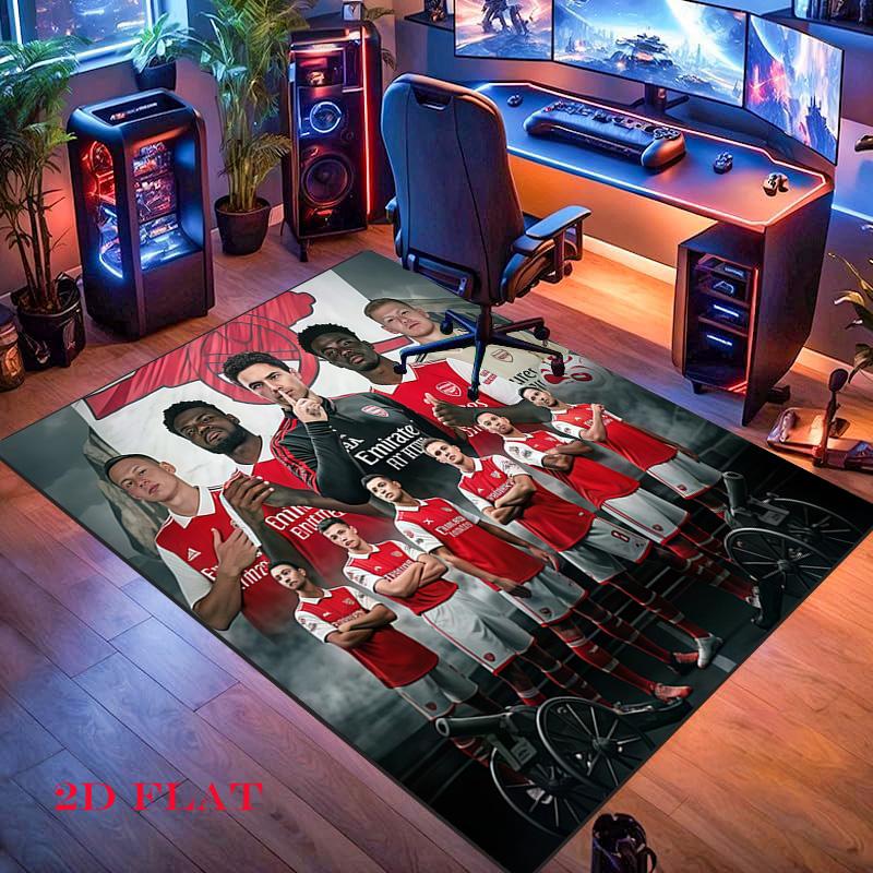 Arsena team Carpet Rug for Living Room Bedroom Home Sofa Decoration,Kids play Nonslip Floor Mat