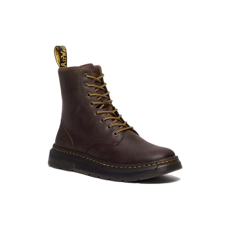 Dr. Martens Унисекс Ботинки Crewson Chukka из кожи Crazy Horse Темно-коричневые 31368201