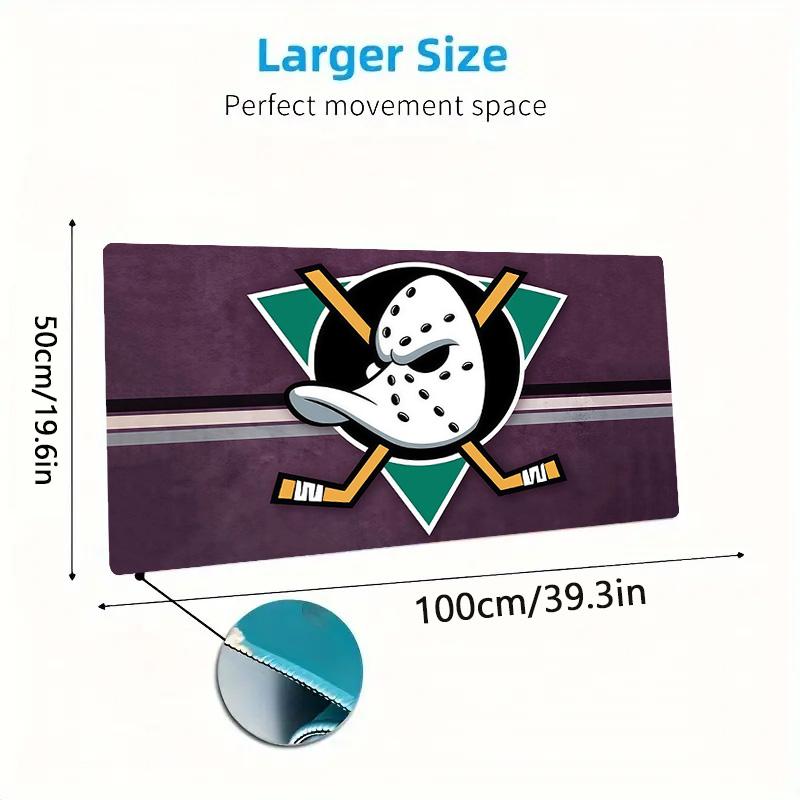 Anaheim Ducks Print Cushion Non-slip Laptop Tablet Big Mousepad XXL Mat Mini PC Playmat With Lock edge