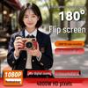 Retro Flip Screen Student Selfie HD Digital Camera Camcorder for Travel and Vlogs
