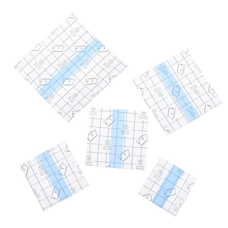 100 шт. Медицинская адгезивная водонепроницаемая лента Прозрачная лента ПУ Гипоаллергенная Лекарственная повязка для ран Фиксирующая лента