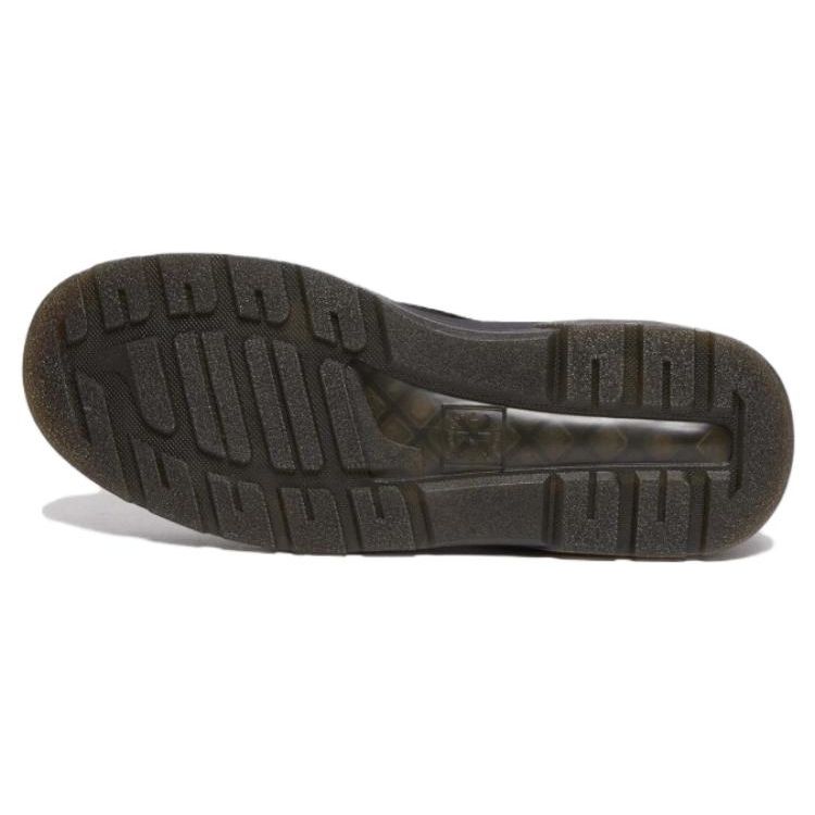 Доктор. Ботинки Martens из кожи с круглым носком на шнуровке до середины икры, унисекс, черные 31225001