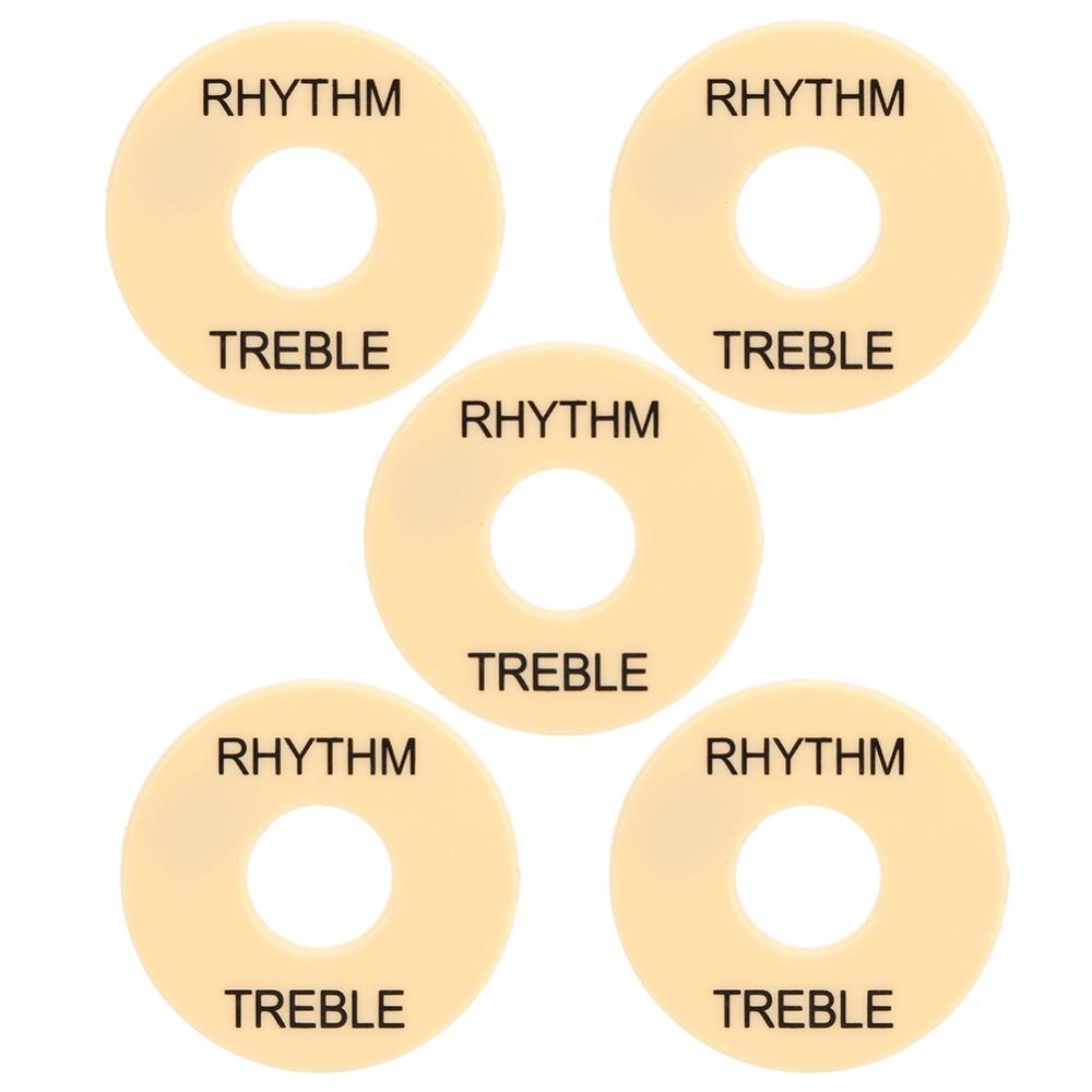5PCS Yellow Electric Guitar Switch Washer LP Guitar Switch Ring Electric Guitar Parts