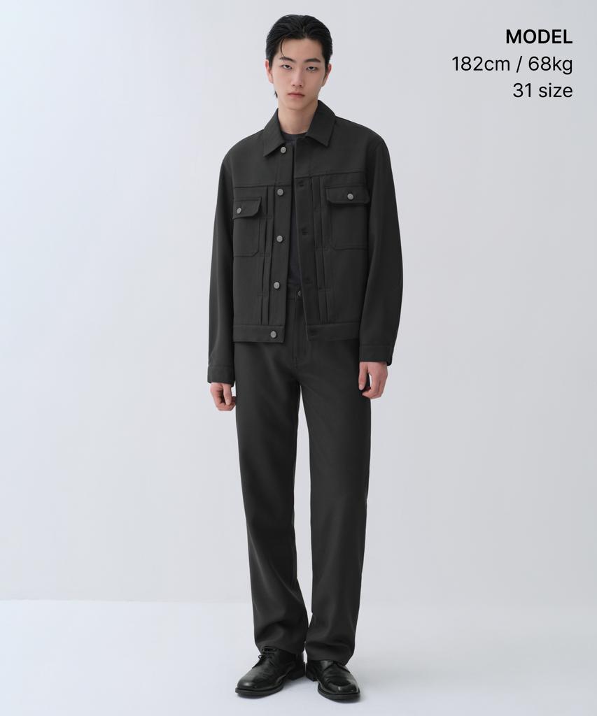 MUSINSA STANDARD Straight Formal Jeans [Dark Grey]
