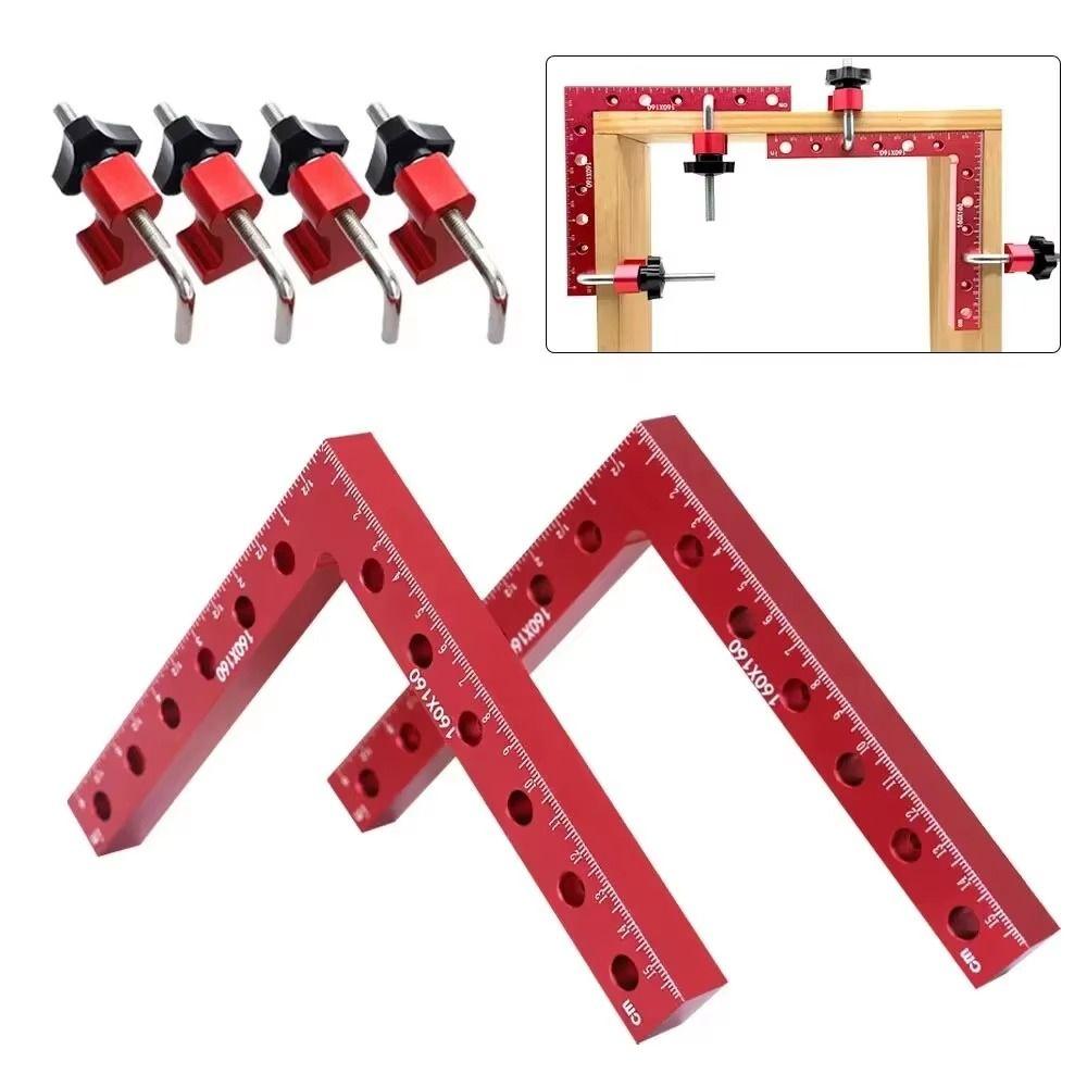3/6/12/16Pcs Aluminum Zinc Zinc Alloy Right Angle Fixing Clip Fixing Clip Positioning Squares Carpenter Tools