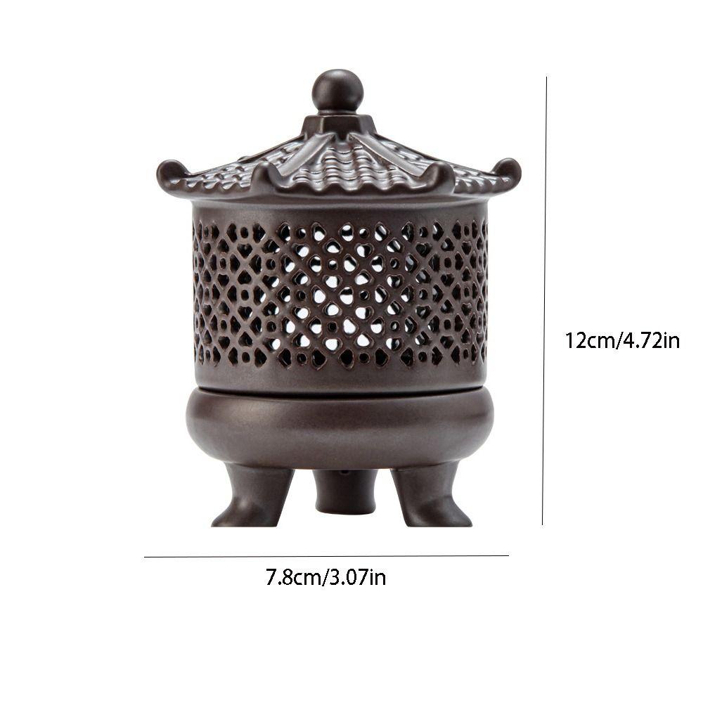С крышкой керамическая аромалампа подставка для благовоний сандаловое дерево агаровое дерево печь гостиная