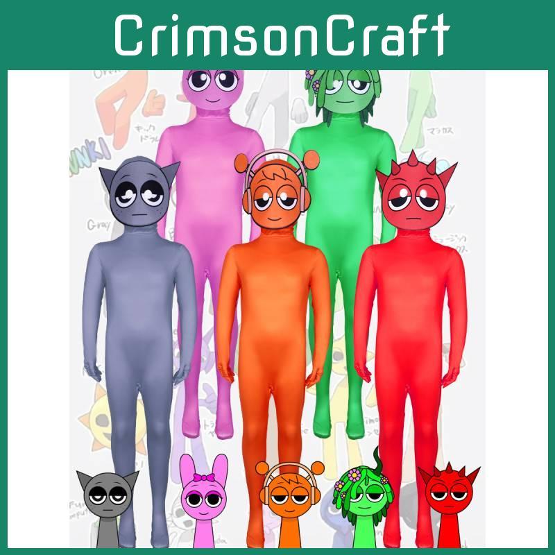 Sprunki Incredibox Cosplay Kids Adults Jumpsuits Halloween Costume Bodysuit