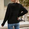 IHUASU Autumn and Winter Pullover Sweater Pit Stripe Women's Knitwear Fashion Sweater