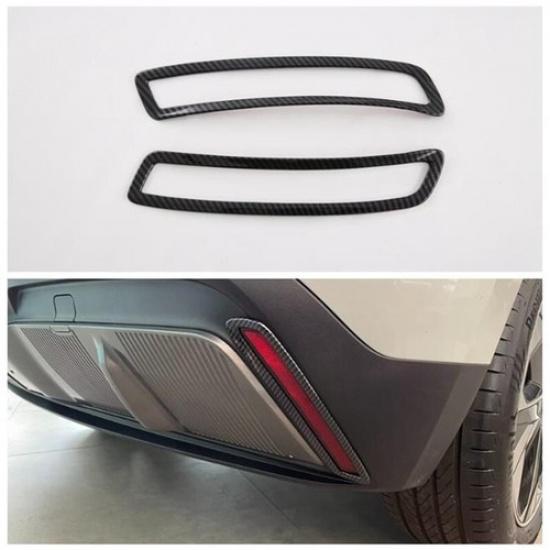 For MG4 MG 4 EV 2022 2023 24 Carbon Fiber Rear Fog Light Bumper Light Cover Trim
