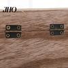 Storage Holder Retro Style Clamshell Design Square Shaped Jewelry Box Wooden Vintage for Small Items