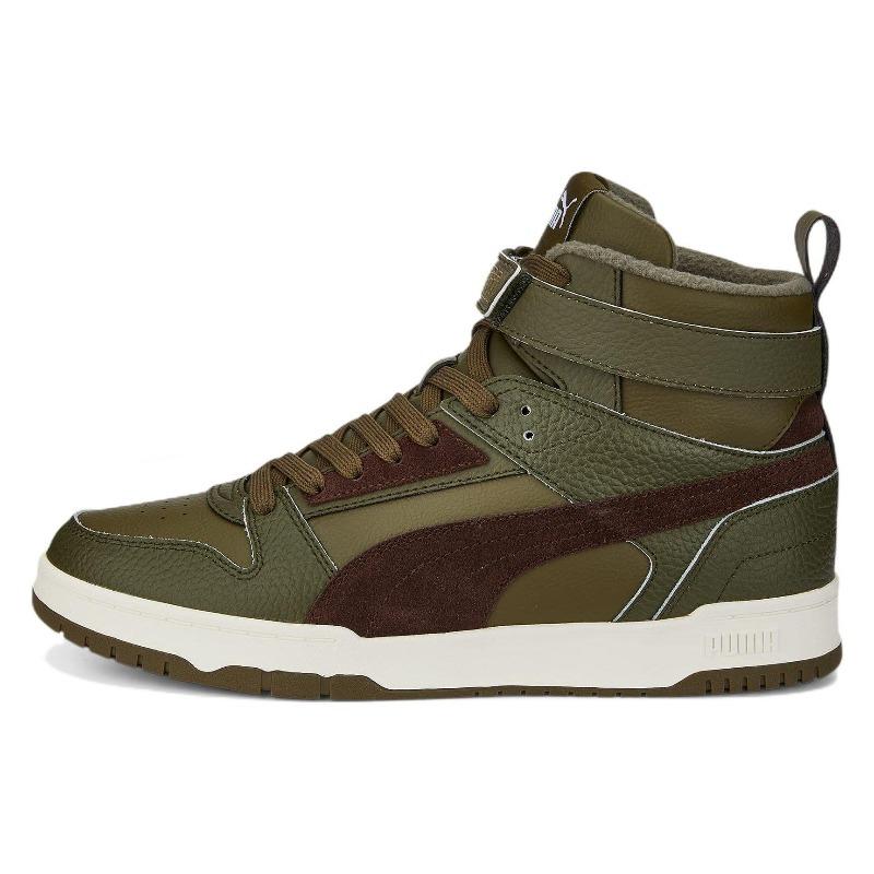 Puma Мужские повседневные кроссовки RBD Game High Top Оливково-зеленые 387604-01