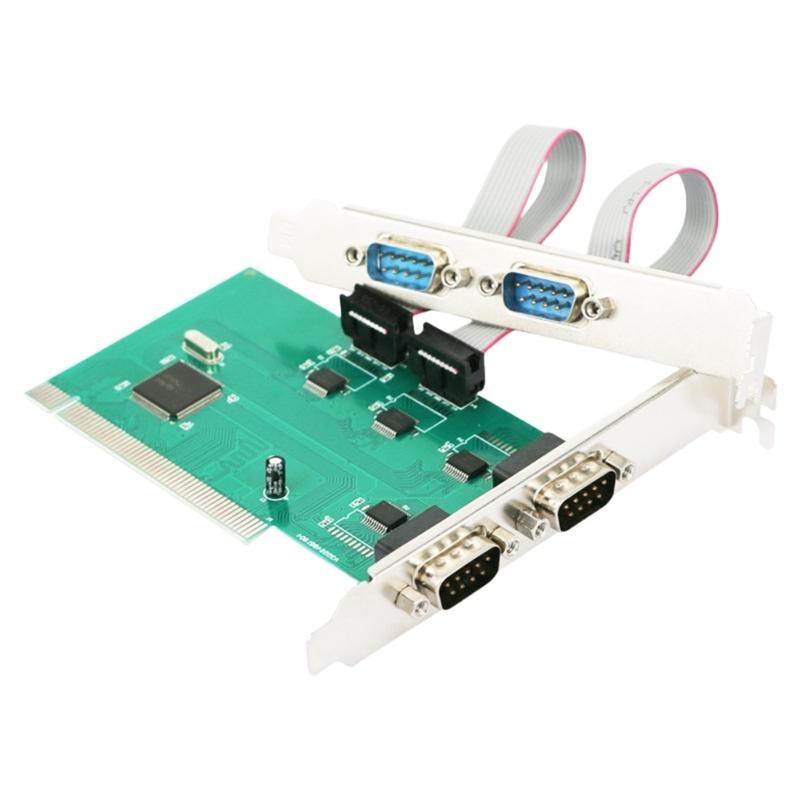 PCIe Серийная Параллельная Карта, PCIExpress к RS232 Порту и LPT Адаптер для Принтера для Настольного ПК Windows10