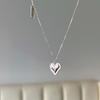 Irregular Love Necklace Femininity Gentle Heart Stainless Steel Clavicle Chain Strength Chain
