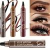 Eyebrow Pencil 4 Point Natural Eyebrow Pencil Natural Eyebrow Makeup Waterproof Sweatproof Long-lasting Brown Makeup Draw Clear Eyebrows