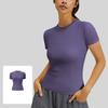 New Summer Women's Sports Tights Yoga Wear Short sleeved Tops Female Running Fitness T-shirts