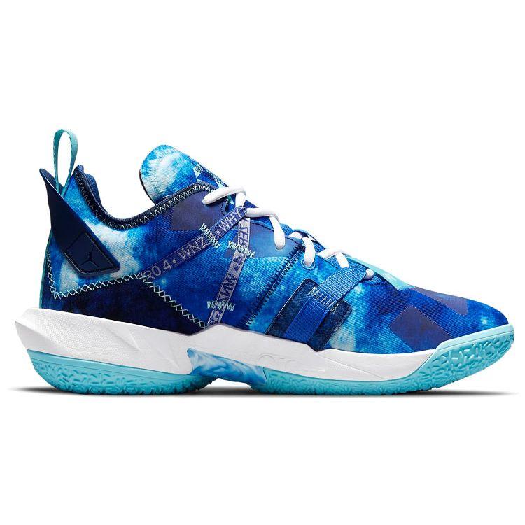 Air Jordan Why Not Zer0.4 PF Trust and Loyalty Unisex Sneakers Blue Hyper-Royal Blue-Void DM1290-401