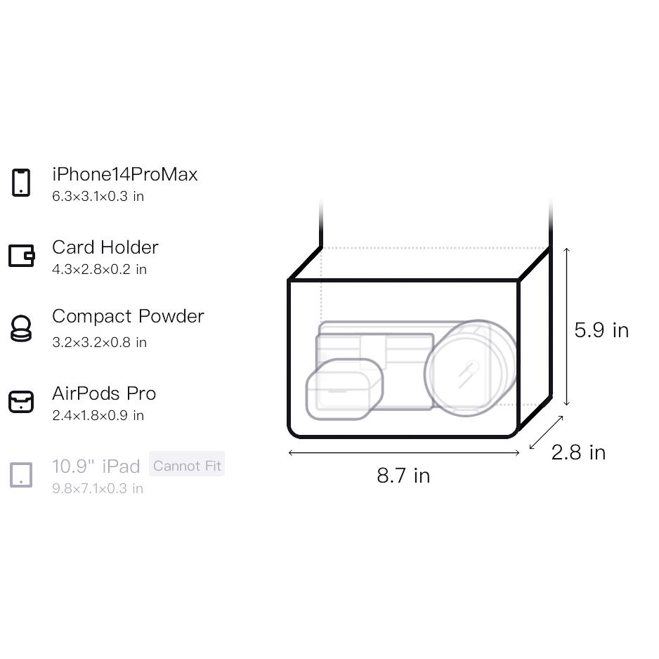 New FILA PU Shoulder Bag, Crossbody Bag, Handbag Small Women's Black F13W338164F-BK