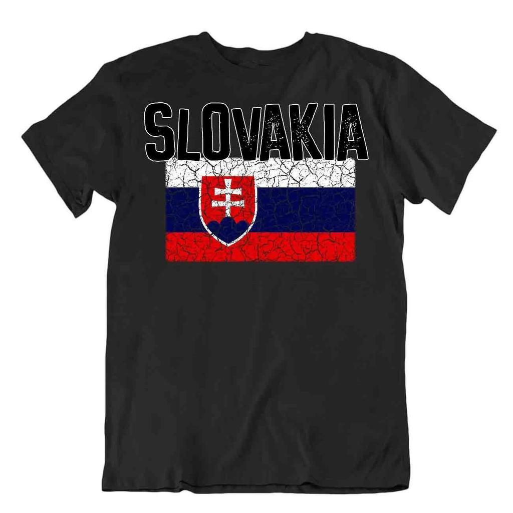 Flag T-Shirt Slovakia Fashion Country Souvenir Gift Tee Pride logo