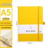 A6 Color Elastic Band Portable Notebook - Student Memo with Skin-Feel Leather Pocket Design
