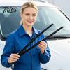 Высокопроизводительные автомобильные дворники Щетки стеклоочистителя для Kia Rio 3 UB 2011-2017, 26"+16"+11" Бескаркасные Передние Задние Бесшовное Крепление Изогнутое Стекло Полный Комплект, Тихие