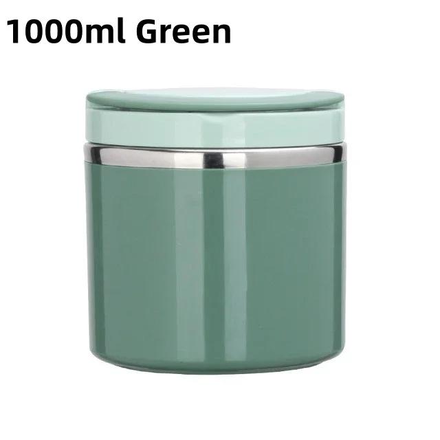 630/1000MLWith Handle Portable  Soup Bowl Thermal Storage Container Sealed Bento Box Insulated Lunch Box Portable Lunch Box