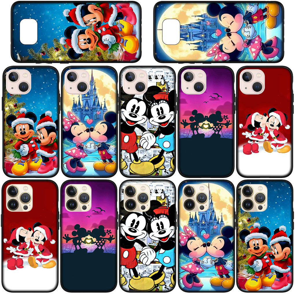 For Samsung Galaxy S24 S23 iPhone 16 15 14 Xiaomi Redmi Note 13 12 11 10 8 Plus 9 Pro Max X XR Case Minnie Comics Mickey Cute Mouse OPPO Huawei Cover